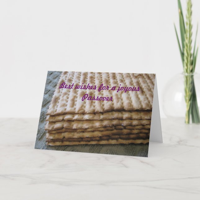 Cartão Os melhores votos para uma Passover alegre (Frente)