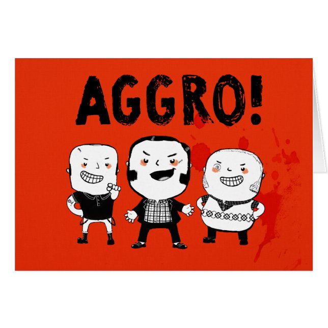 Cartão Os meninos do AGGRO não temem! (Frente Horizontal)
