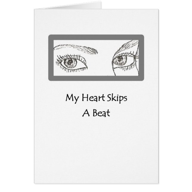 Cartão Os Olhos Dizem Que É Tudo Coleção (Frente)