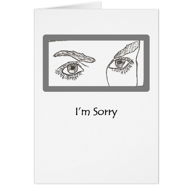 Cartão Os Olhos Dizem Que É Tudo Coleção (Frente)