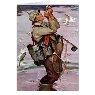 Cartão Os peixes estão pulando