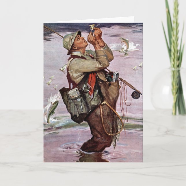 Cartão Os peixes estão pulando (Frente)