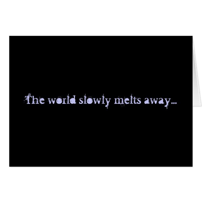 Cartão Os pensamentos de você cardam (Frente horizontal)