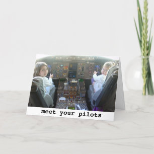 Cartão Os pilotos estão ficando mais jovens