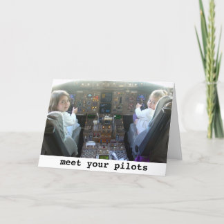 Cartão Os pilotos estão ficando mais jovens