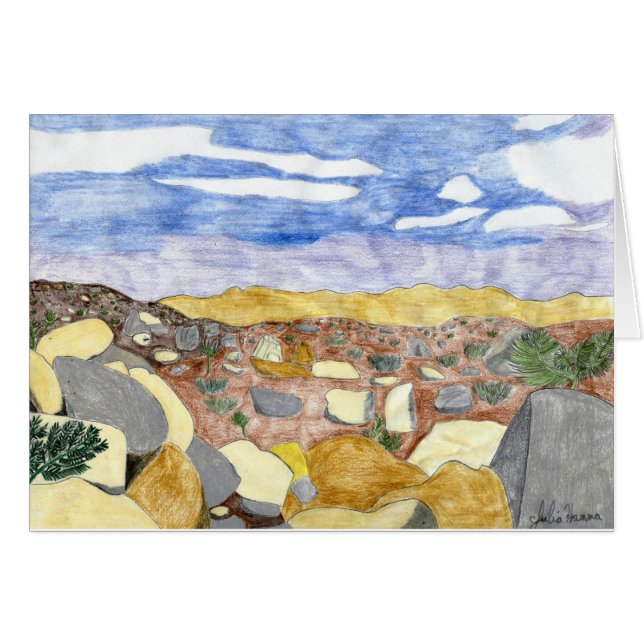 Cartão Os pináculos por Julia Hanna (Frente Horizontal)