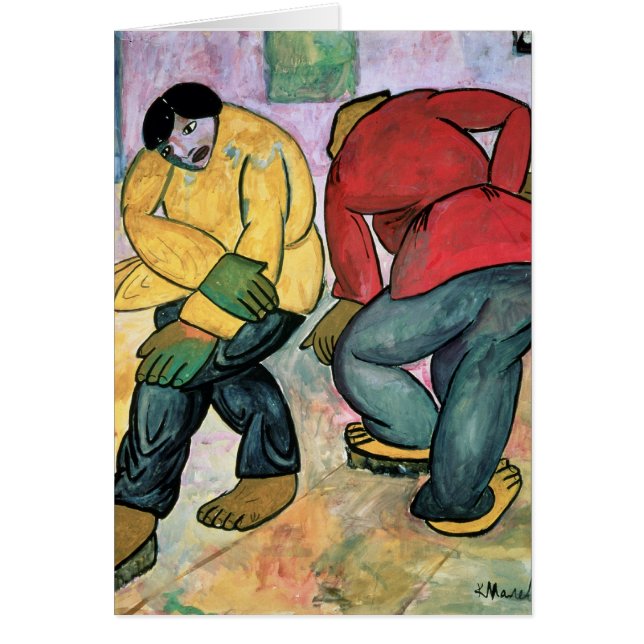 Cartão Os Polishers de assoalho, 1911 (Frente)