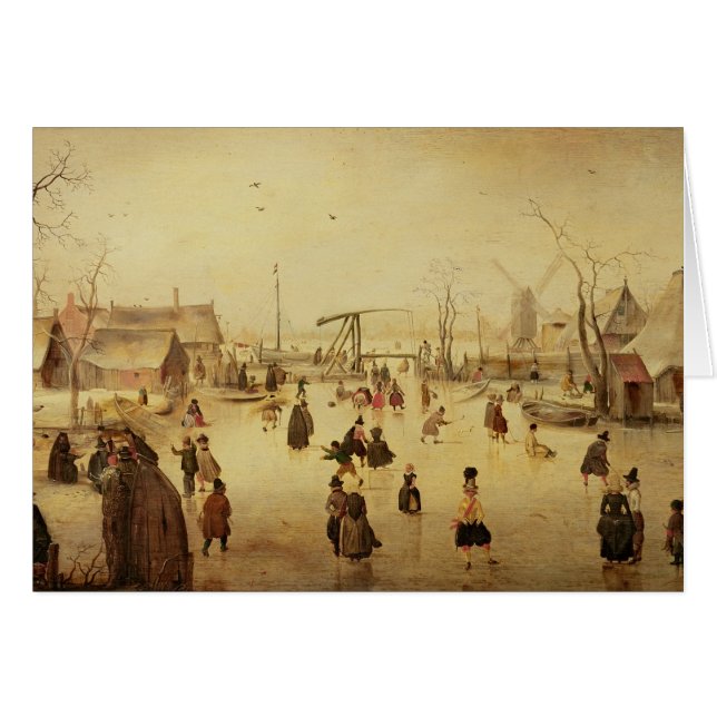 Cartão Os prazeres do inverno (Frente Horizontal)