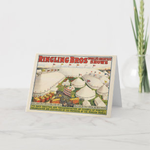 Cartão Os Ringling Bros. Circo