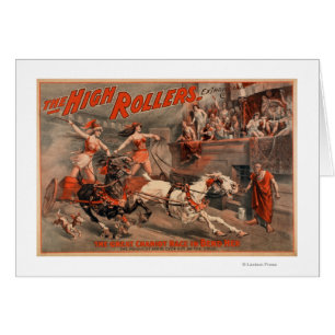 Cartão Os rolos altos - Ben Hur "dobra seu" teatro