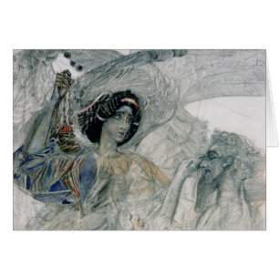 Cartão Os seis Seraph voados do profeta