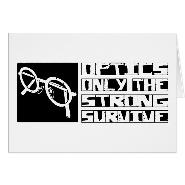 Cartão Os sistemas óticos sobrevivem (Frente Horizontal)