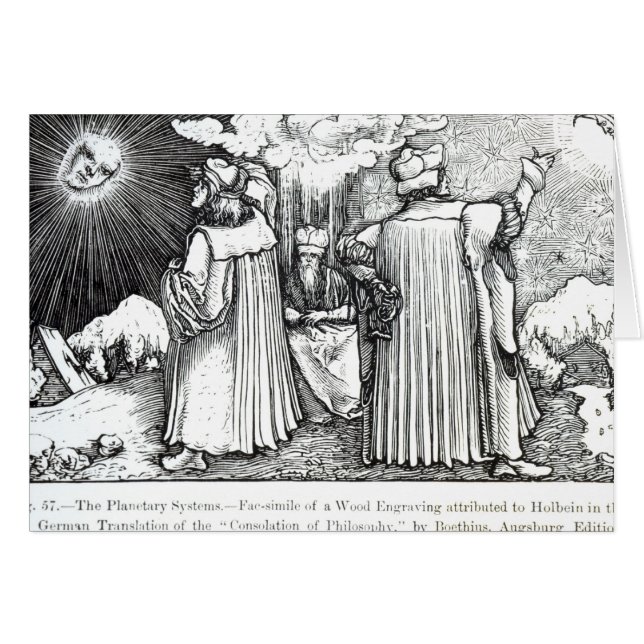 Cartão Os sistemas planetários (Frente Horizontal)