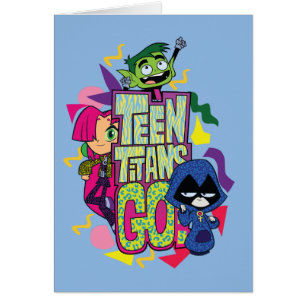 Cartão Os titã adolescentes vão! Das "logotipo animal d