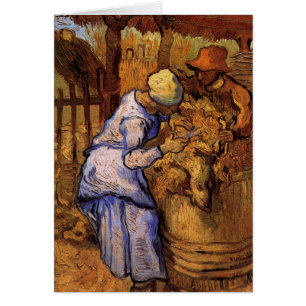 Cartão Os tosquiadores de ovelhas (após Millet) por Vince