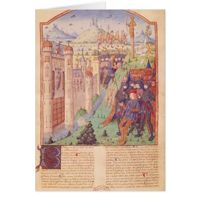 Cartão Os trabalhos de Virgil com comentário por Servius (Frente)