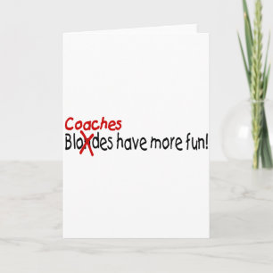 Cartão Os Treinadores Se Divertem Mais