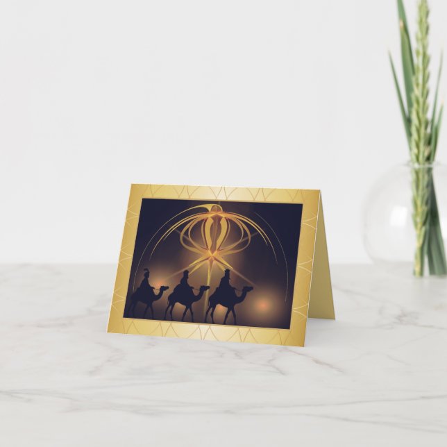 Cartão Os três reis (Frente)
