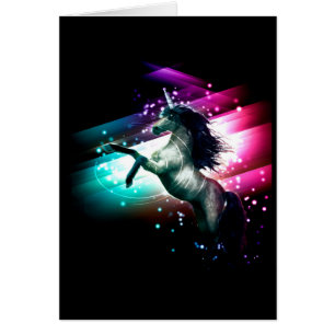 Cartão Os unicórnios do presente do amante do unicórnio
