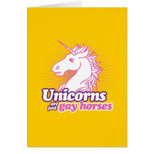 CARTÃO OS UNICÓRNIOS SÃO APENAS CAVALOS ALEGRES
