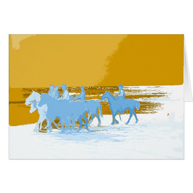 Cartão os vaqueiros galopam na vida (Frente Horizontal)