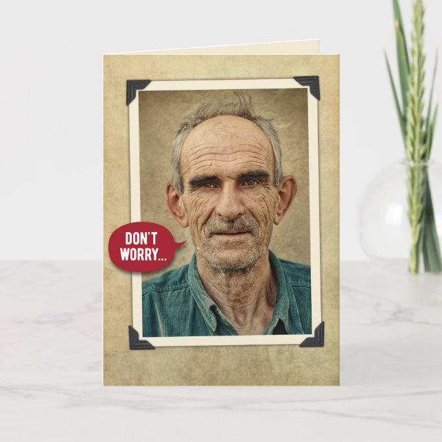 Cartão Os Velhos Cowboys Engraçados Deixaram De Cavalgar  (Frente)