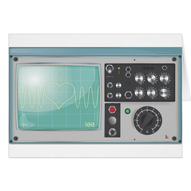 Cartão osciloscópio Amor (Frente Horizontal)