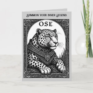 Cartão Ose O Leopardo Goético Ascende