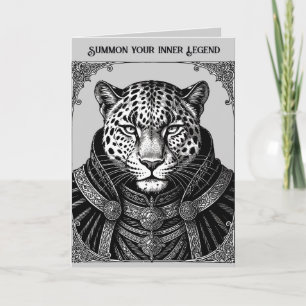 Cartão Ose O Rei Leopardo das Sombras
