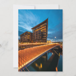 Cartão Oslo à noite, Noruega