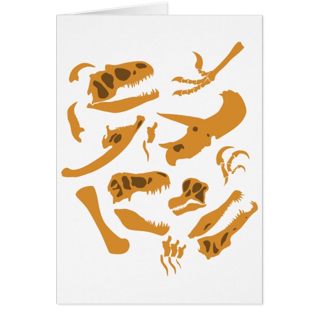 Cartão Ossos do Dinossauro (Frente)