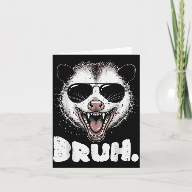 Cartão Ossum Face Bruh Funny Ssum Meme Humor Men Women Ki (Frente)