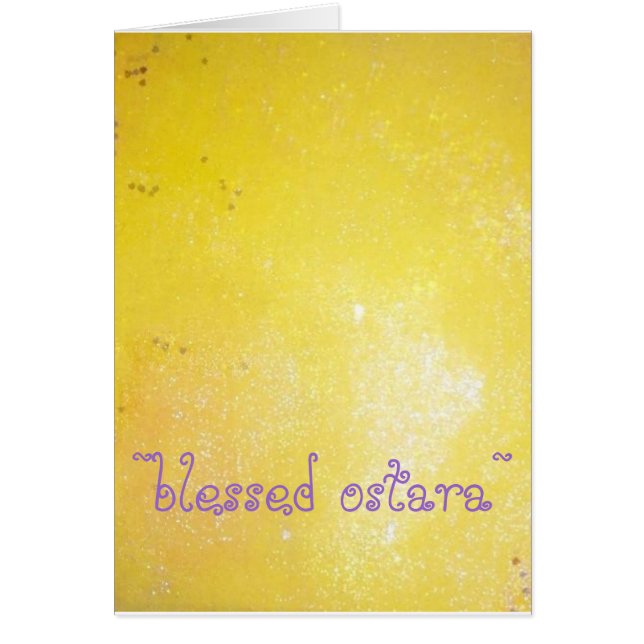 Cartão ostara~ ~blessed (Frente)