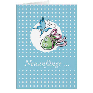 Cartão Ostern Schmetterling Neuanfänge