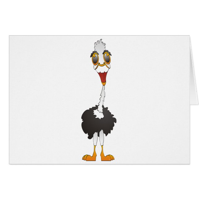 Cartão Ostrich (Frente Horizontal)