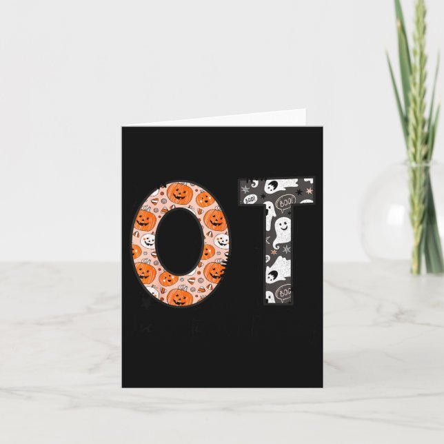 Cartão Ot Occupational Therapy Therast Halloween Ota Soky (Frente)