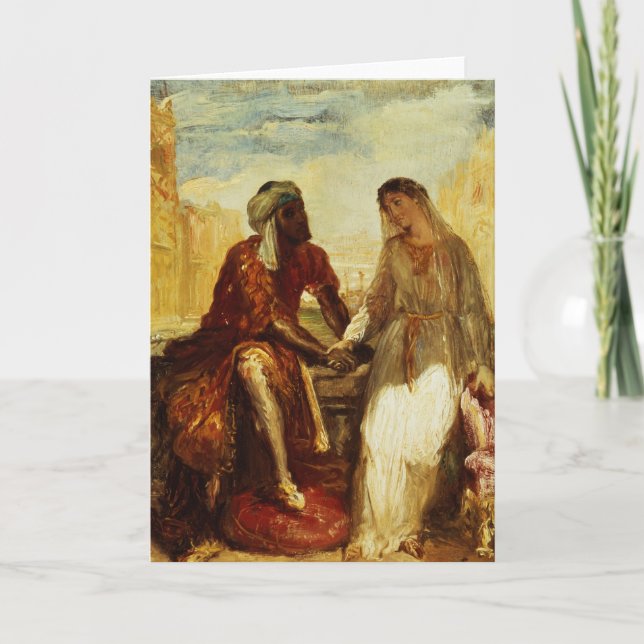 Cartão Othello and Desdemona in Venice, 1850 (Frente)