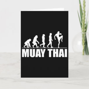 Cartão Ótima Evolução do Muay Thai Presente Kickboxing Ar