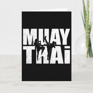Cartão Ótimo Design de Muay Thai Treinamento de Luta de M