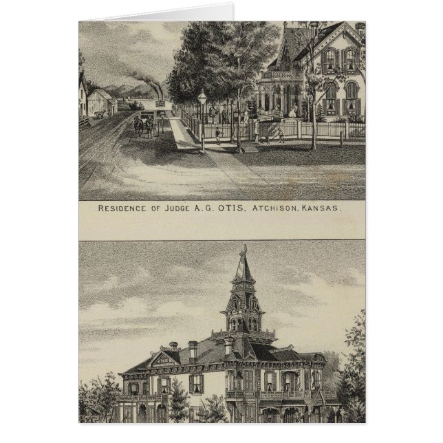 Cartão Otis Price Villa, Kansas (Frente)