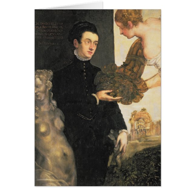 Cartão Ottavio Strada, desenhista da jóia (Frente)