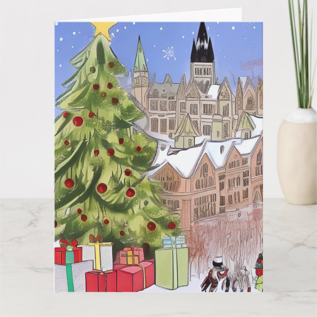 Cartão Ottawa Ontário no Natal  (Frente)