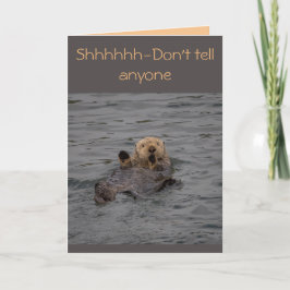 Cartão Otter Birthday Wishes