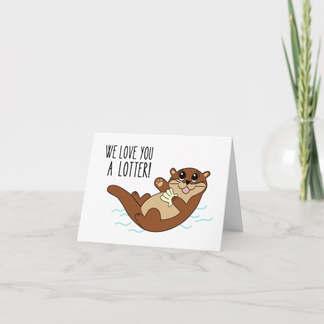 Cartão Otter Love Get Good Card (Frente)