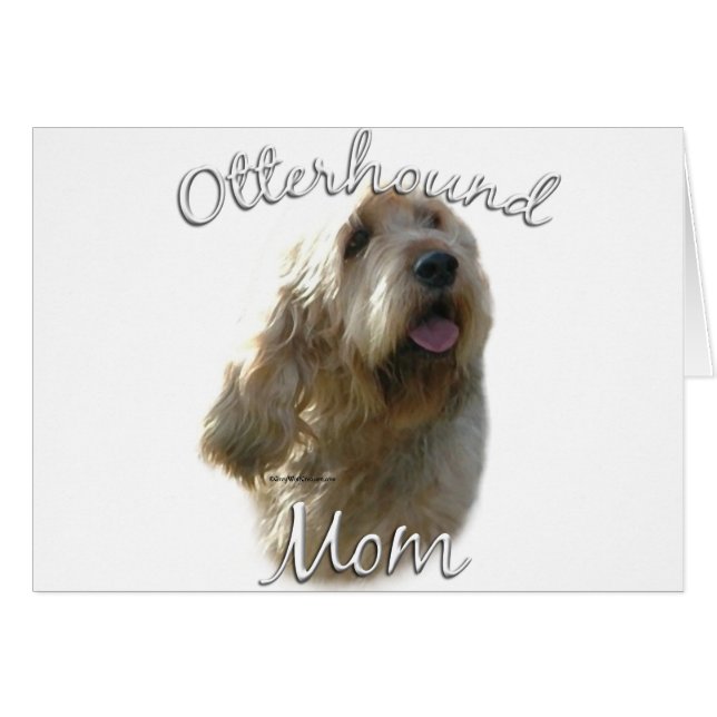 Cartão Otterhound Mãe 2 (Frente Horizontal)