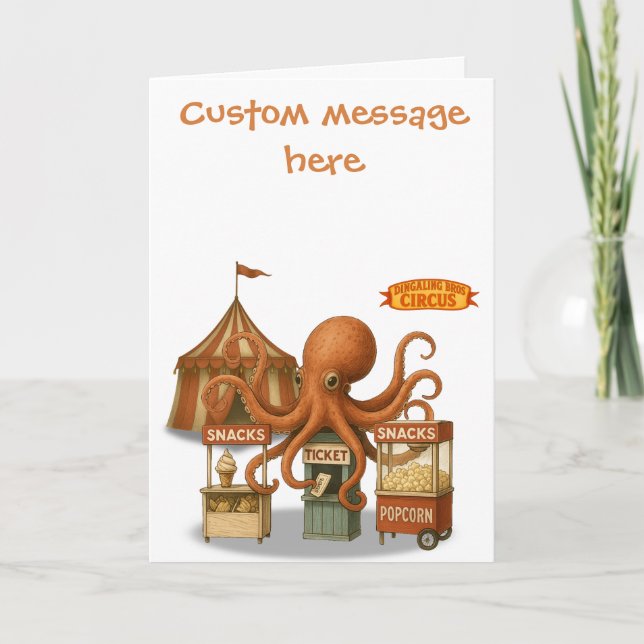 Cartão Otto’s circus snack shack (Frente)