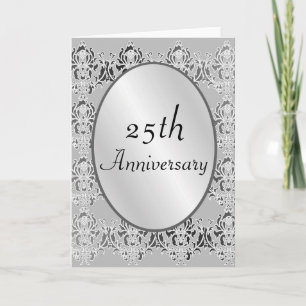 Cartão ou Convite de Aniversário de 25 anos