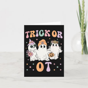Cartão Ou Terapêutica Ocupacional Halloween Gho