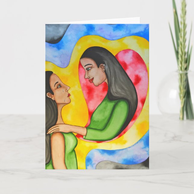 Cartão Ouça a voz amorosa dentro de Rita Loyd (Frente)