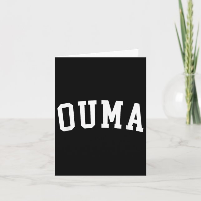 Cartão Ouma (Frente)